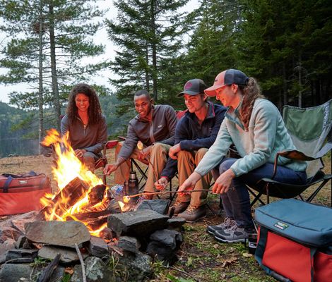 L.L.Bean Outdoor Discovery Programs activities with participants learning outdoor skills