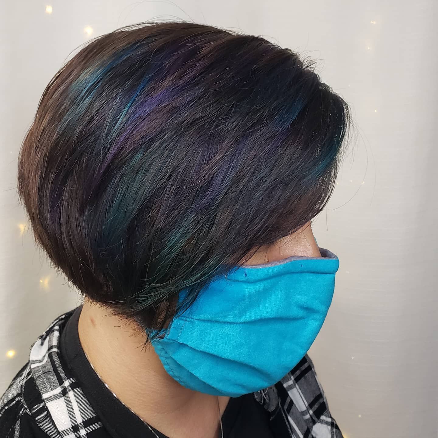 Mixing it up with teal and purple — Brandon, FL — Hairstyling By Tina