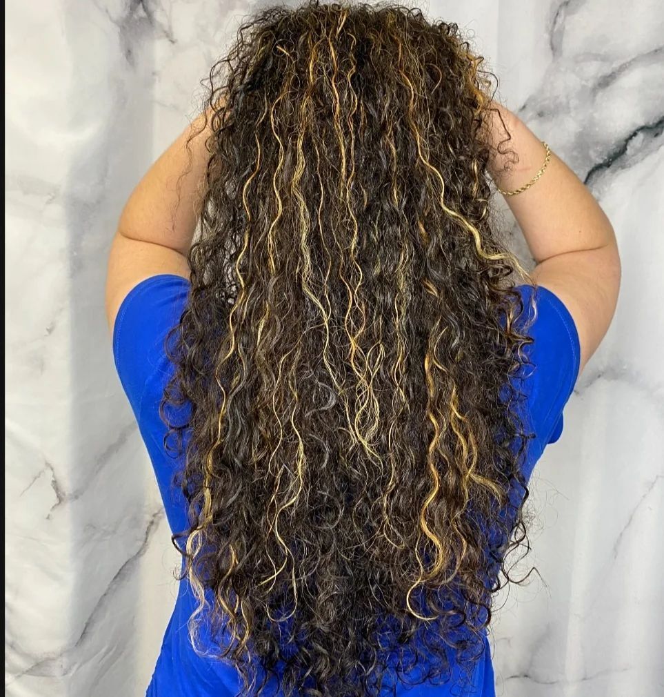 Caramel highlights — Brandon, FL — Hairstyling By Tina