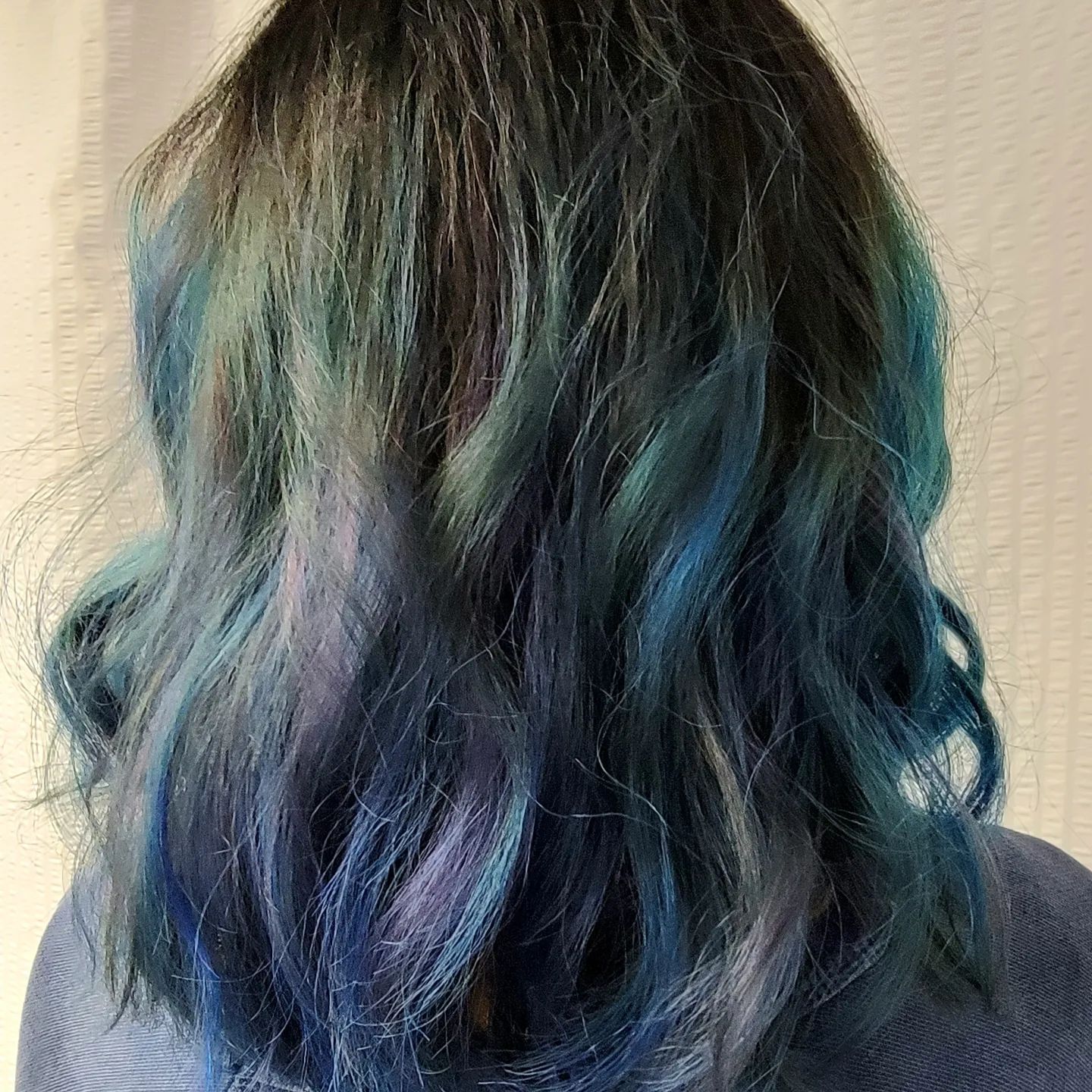Shades of peacock — Brandon, FL — Hairstyling By Tina