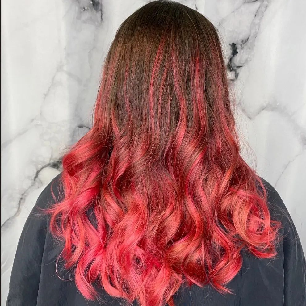 Hot pink balayage — Brandon, FL — Hairstyling By Tina