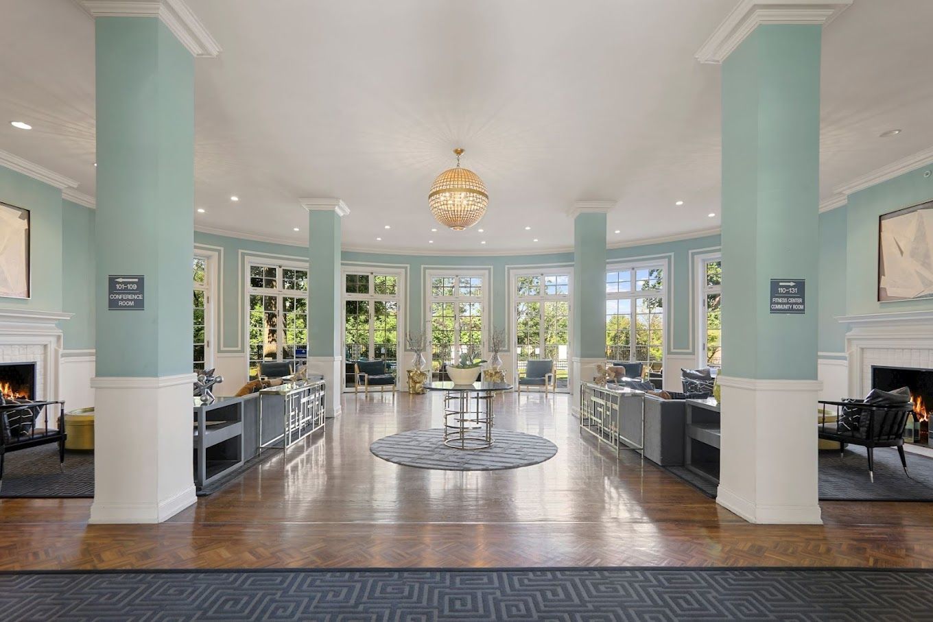 spacious lobby