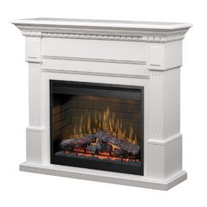 A white TV Stand Fireplace
