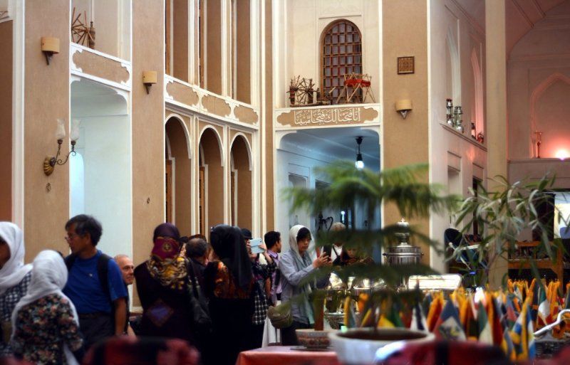 Tourists in Yazd