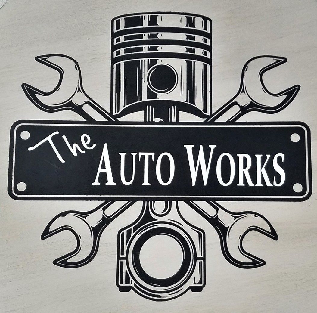 Logo for Demo Auto Repair: text with a gear icon, red and navy colors.