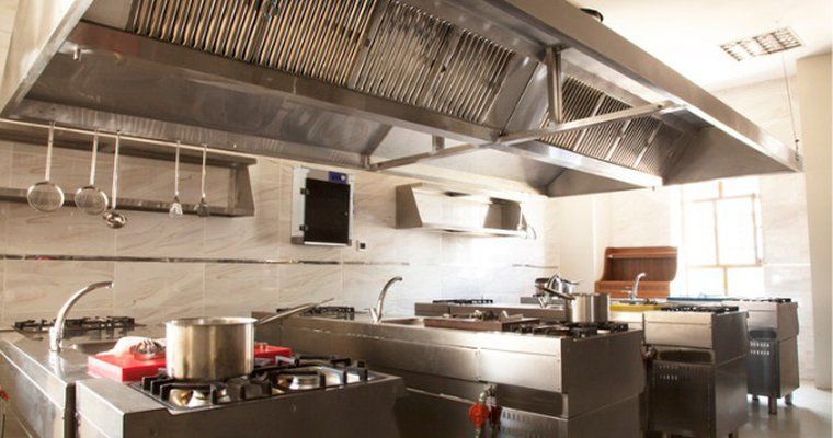 A mobile kitchen in the process of buildout in our Brooklyn, NY facility