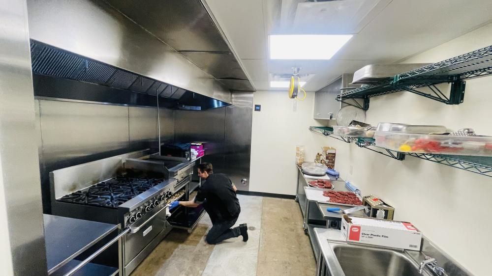 A coffee food truck built by Shanghai Mobile Kitchen Solutions