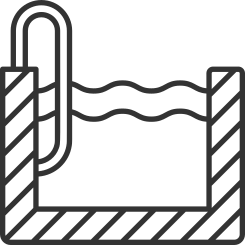 picture of pool being drained