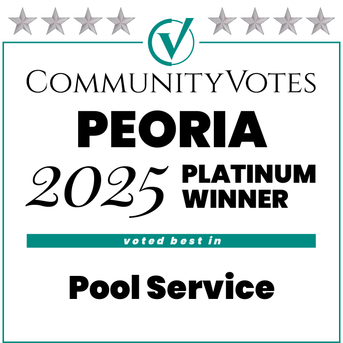 Community votes Cyan Pools for Peoria, Arizona PLATINUM winner pool service voted best in 2025