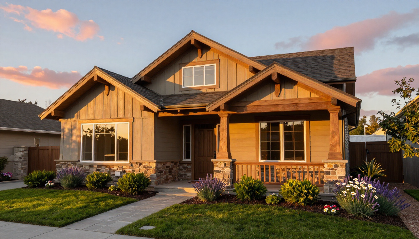A happy couple holding keys in front of their new Sacramento home purchased through a lease-option program.