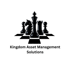 Black chess pieces logo above the text &ldquo;Kingdom Asset Management Solutions&rdquo;