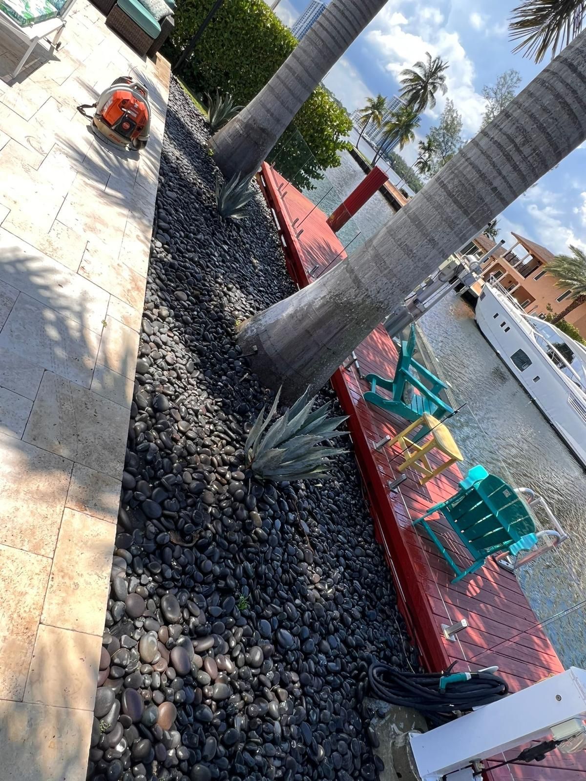 beautiful stone and garden work 