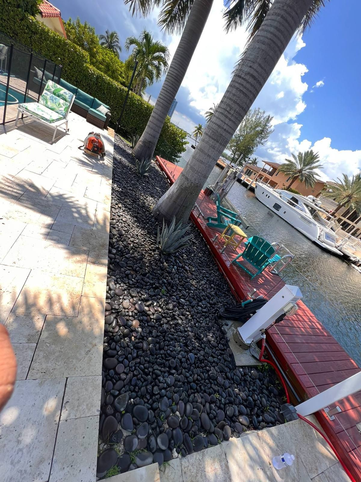 garden on a sidewalk 