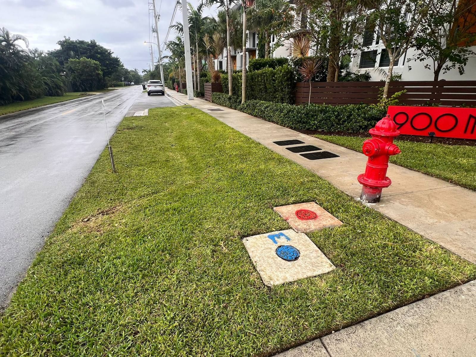 landscape work outside a home 