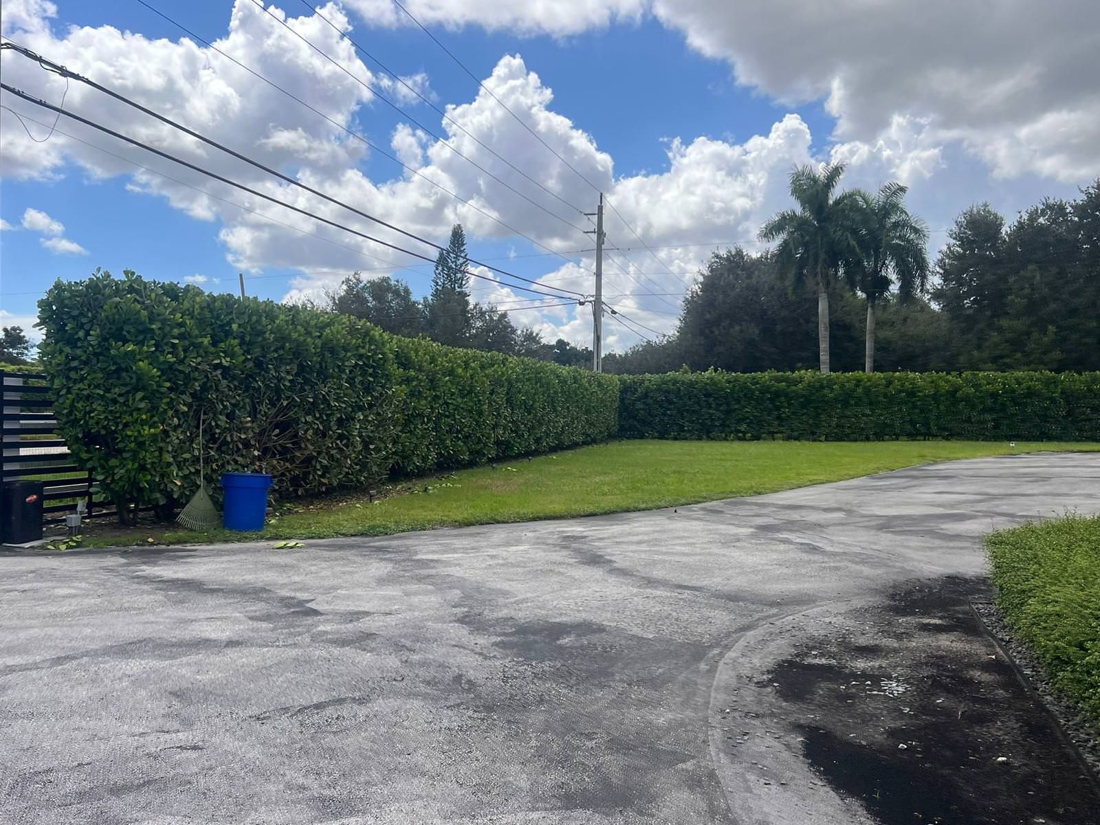 A beautiful landscape and driveway