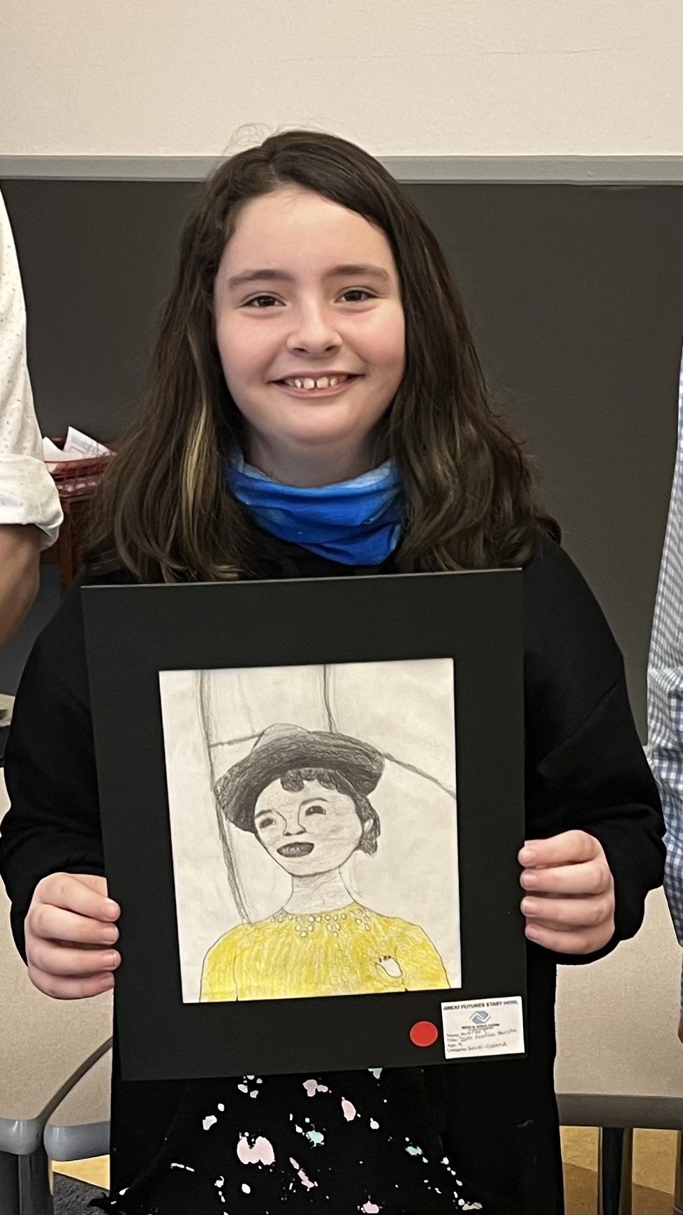 Aubree T, Age 9, 3rd place winner of the UScellular Art Contest