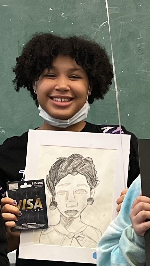 Trinity S, Age 13, 2nd place winner of the UScellular Art Contest