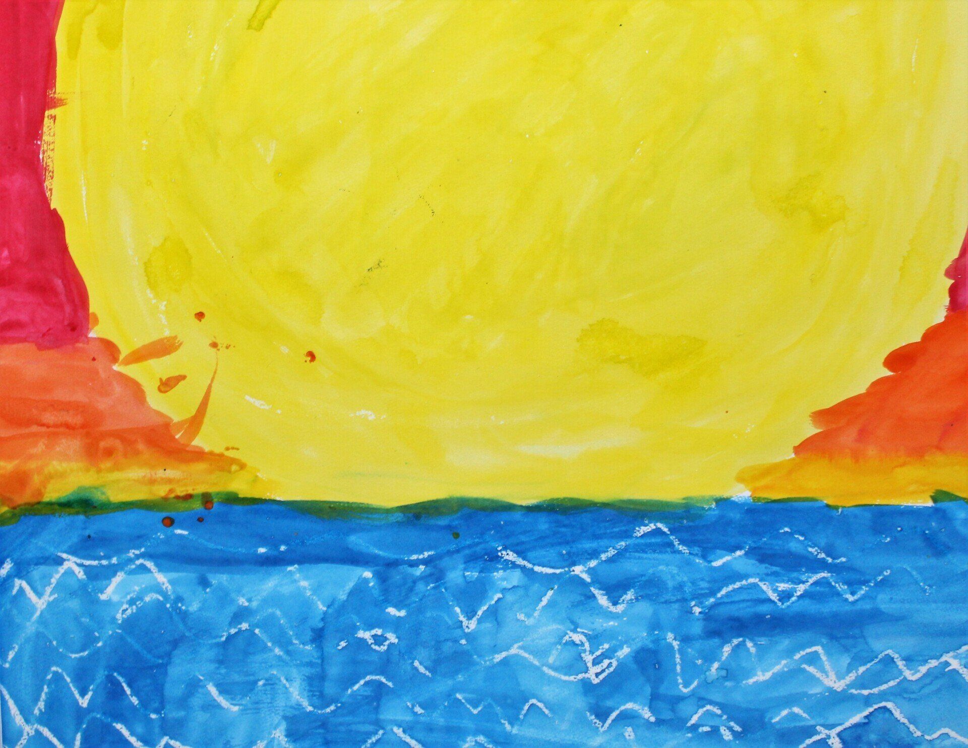 2022 Art Show Winner - Sunset in Maine