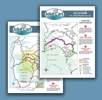 Oregon River Map & Fishing Guide