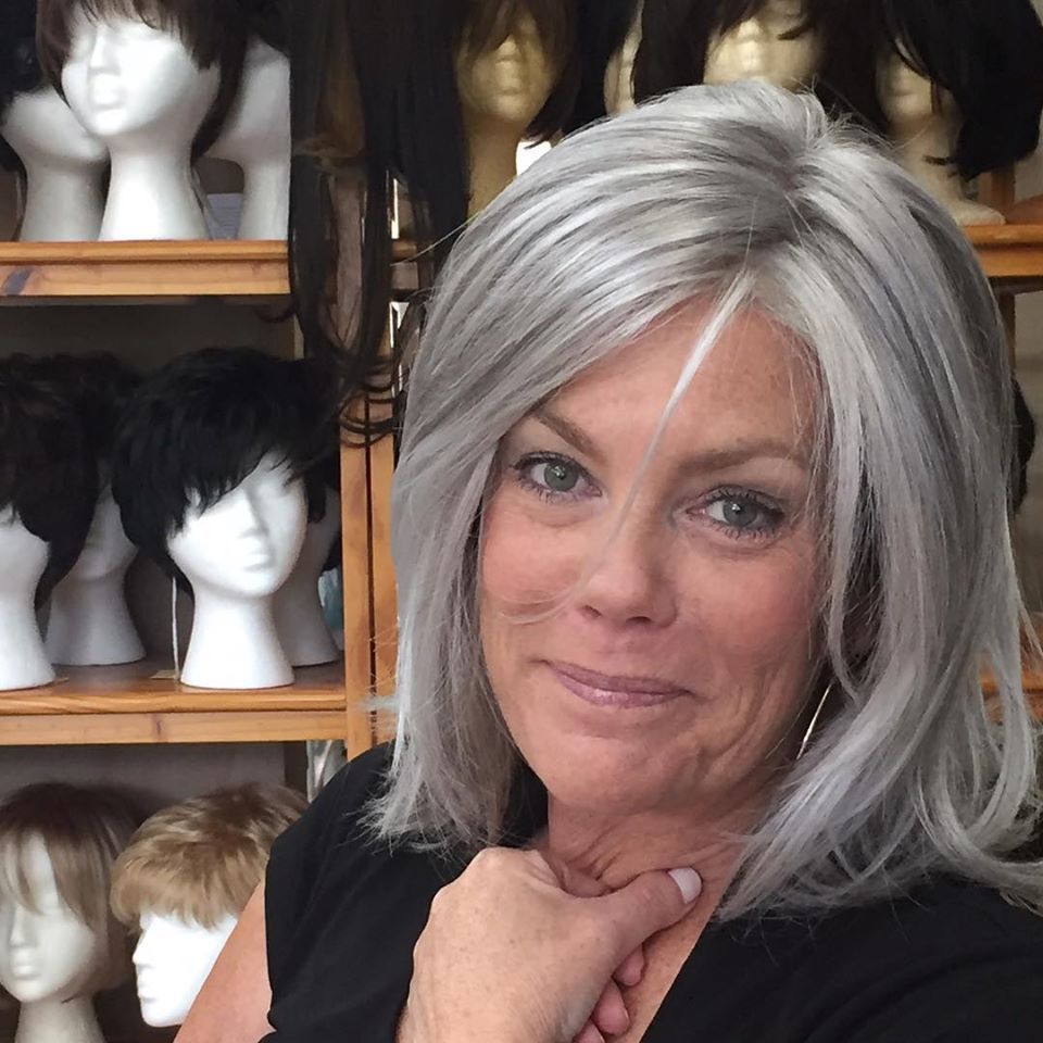 Smiling Woman with Wig — Westbury, NY — Wig Wam Hair