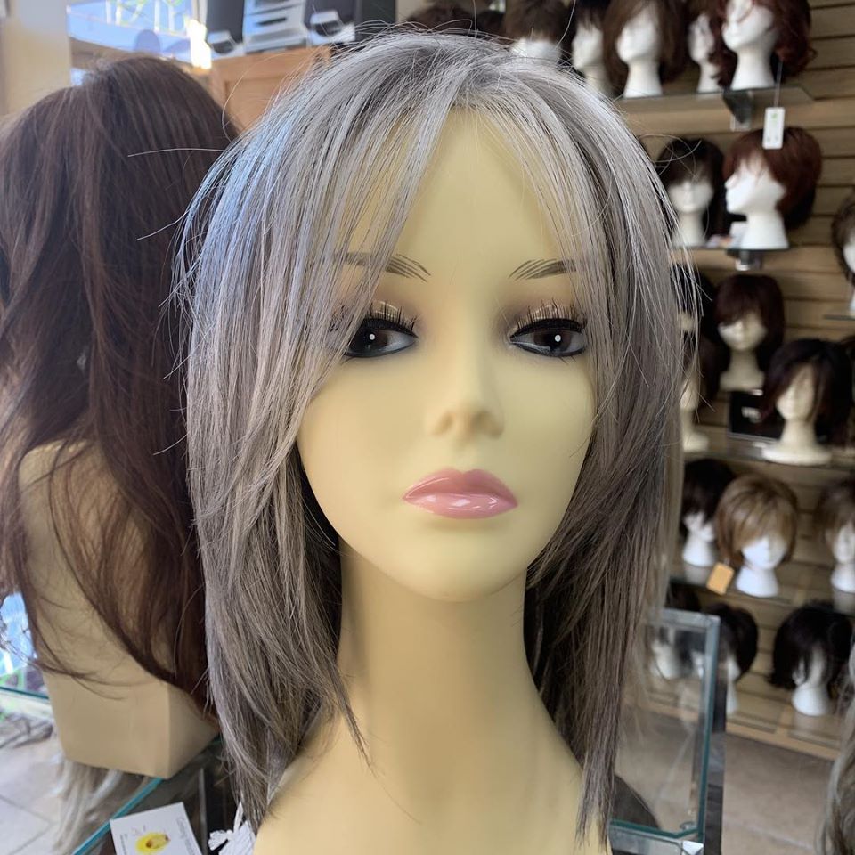 Mannequin with Gray Wig — Westbury, NY — Wig Wam Hair