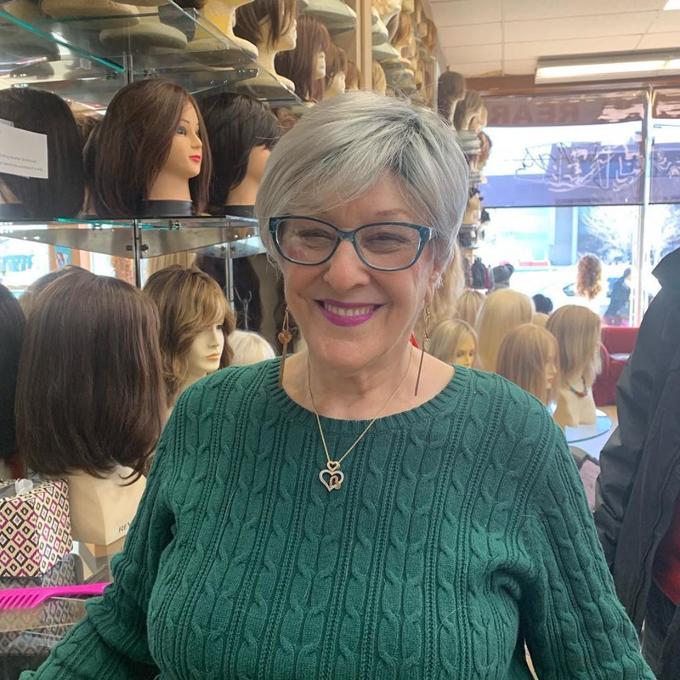 Gray Wig of Woman — Westbury, NY — Wig Wam Hair