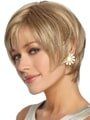 Short Hair Woman with Earing — Westbury, NY — Wig Wam Hair