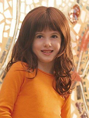 Happy Girl with Bangs — Westbury, NY — Wig Wam Hair