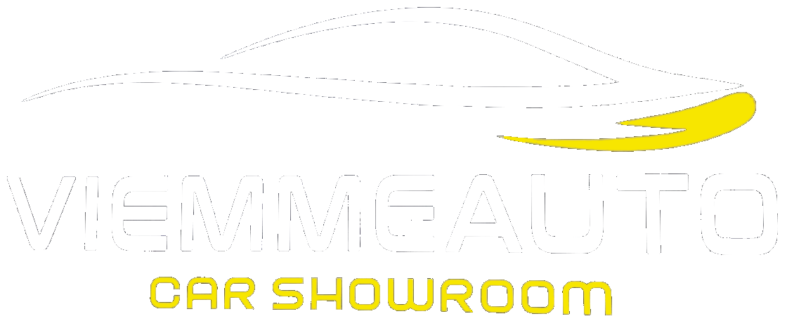 Logo del salone automobilistico VIGMA AUTO con il profilo stilizzato di un'auto e uno swoosh giallo.