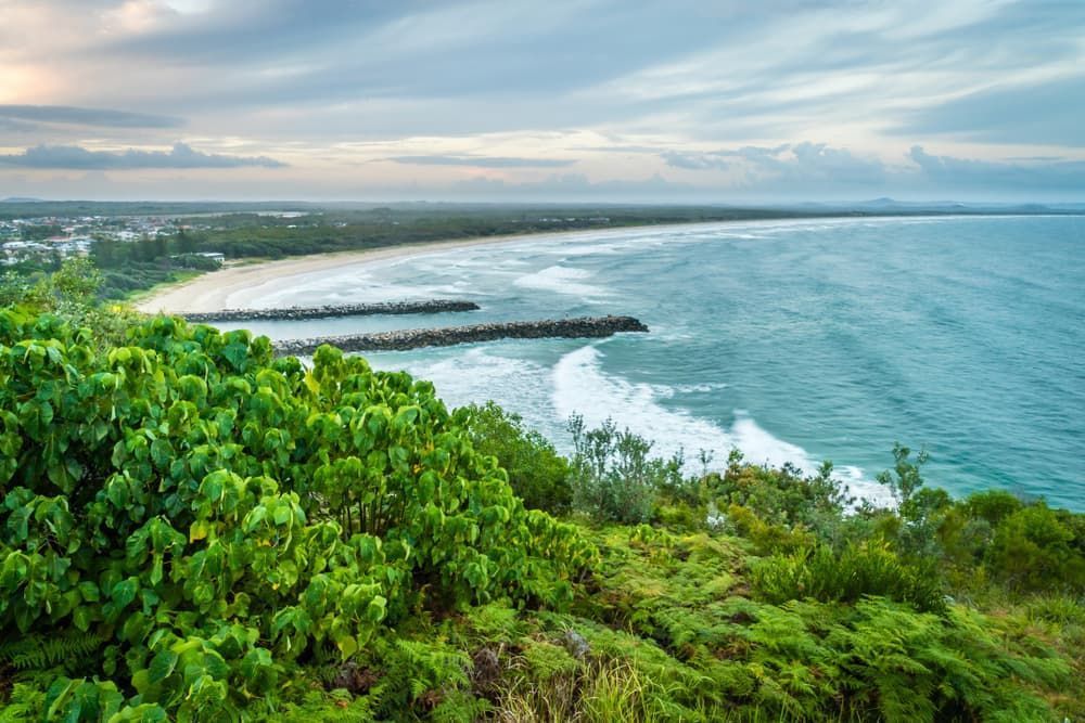 A View of A Beach From A Hill Overlooking the Ocean — Lifestyle Demolition In Yamba, NSW