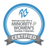 The Washington state office of minority and women 's business enterprises is certified.