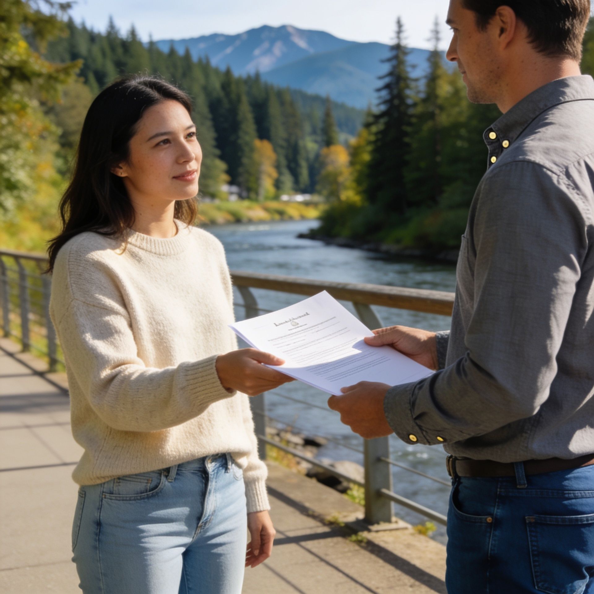 Process server in Sammamish, WA approaches door in order to serve legal documents to resident