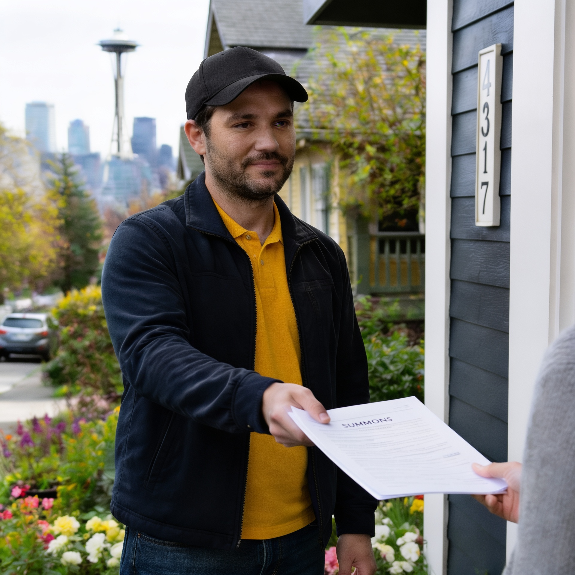 Process server searches and finds defendant to serve legal documents to in Seattle, WA