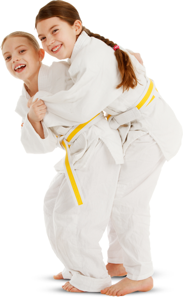 A girl is carrying another girl on her back
