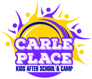 A blue and green logo for ny summer camp