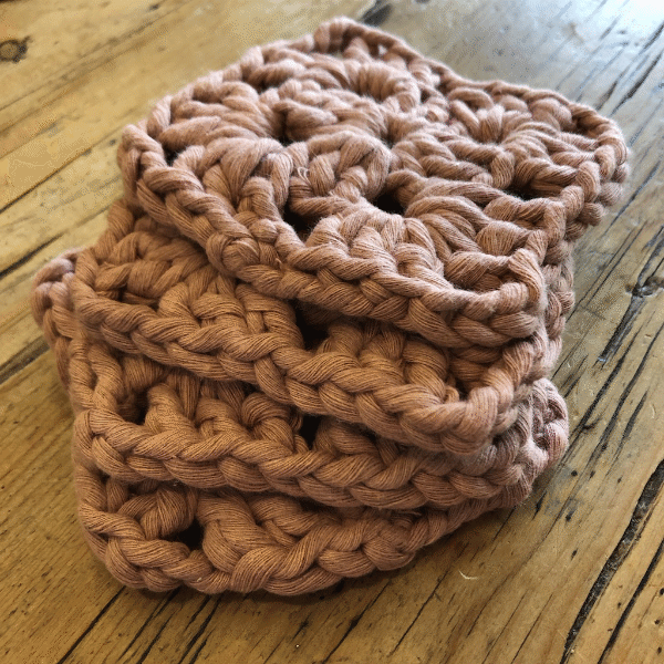 Macrame Coasters - Pretty in Pink