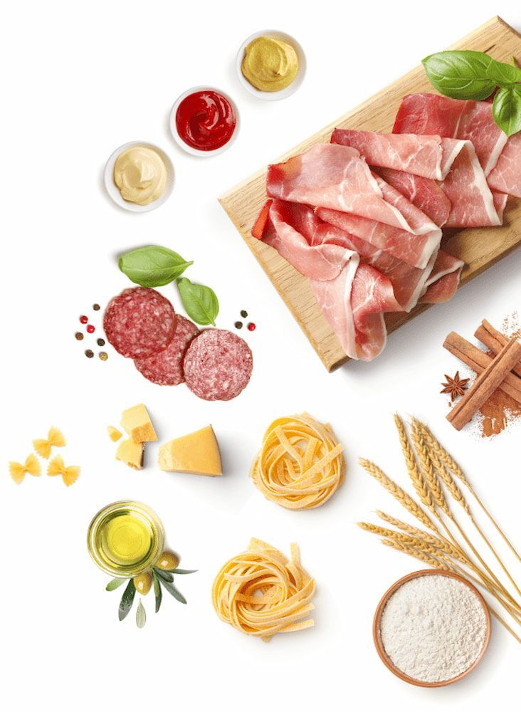 There Are Many Different Types of Food on the Table — Corrado & Frank Distributors in Bowral, NSW