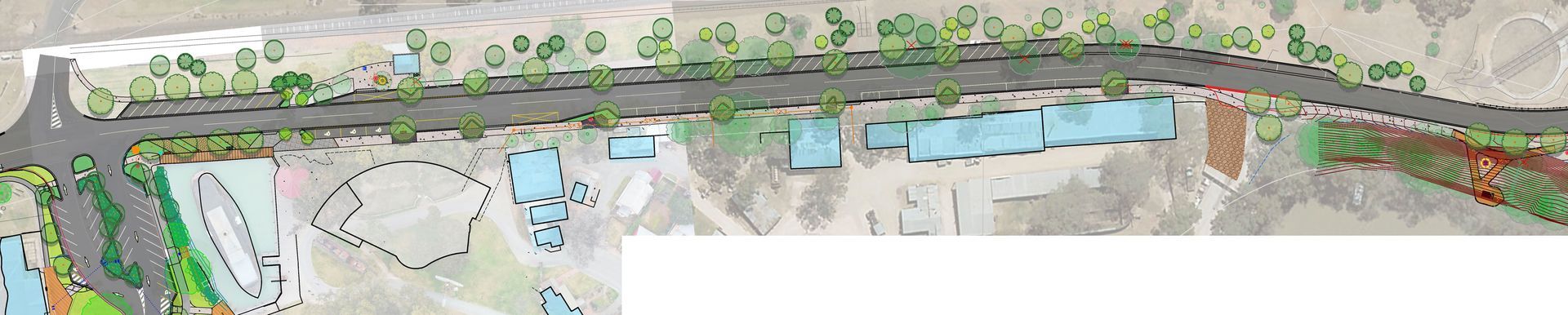 Thomson Hay Landscape Architects - Monash Drive Streetscape Swan Hill