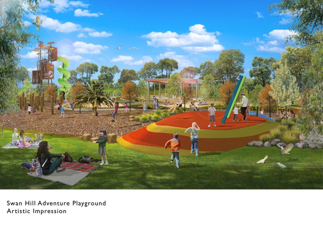 Thomson Hay Landscape Architecture Project - Swan Hill Riverside Adventure Playground