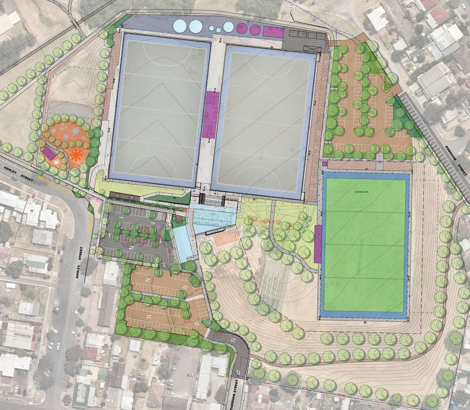 Thomson Hay Landscape Architects - Garden Gully Hockey Facility Bendigo