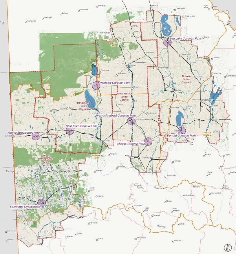 Thomson Hay Landscape Architects - Wimmera Mallee Caravan Parks Project