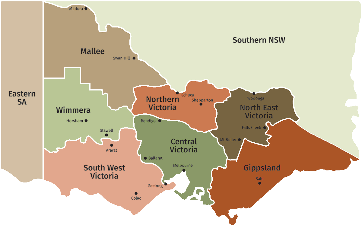 Thomson Hay Landscape Architects work across many regions in Victoria, New South Wales and South Australia