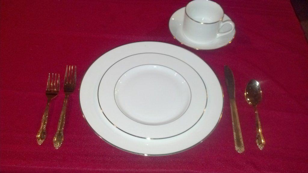 Special Occasion Catering — Plate with Spoon, Knife , Fork and Cup in Chehalis, WA