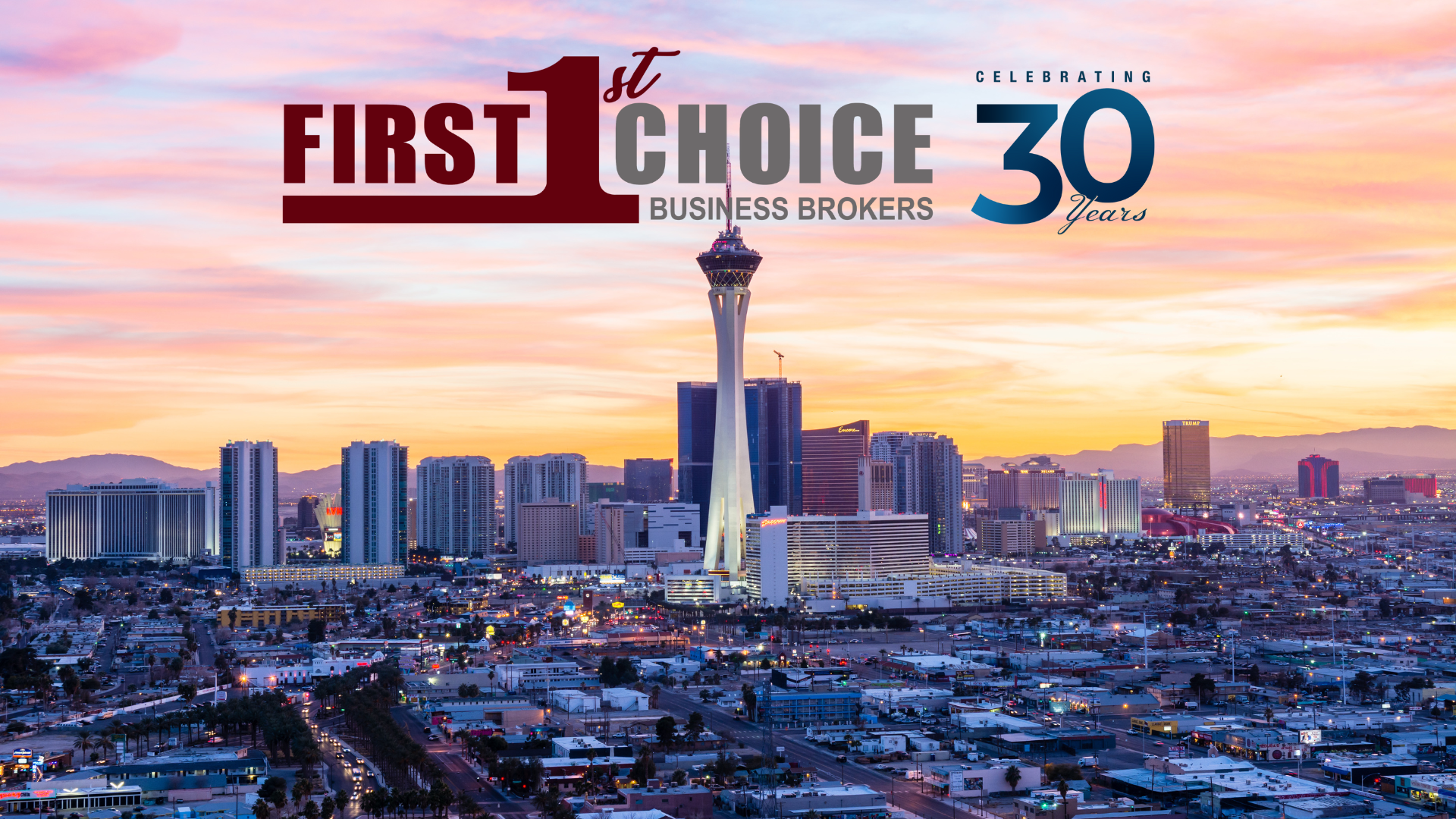A picture of a city with the words first choice 30 on it.