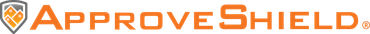 A logo for approve shield with a shield on it