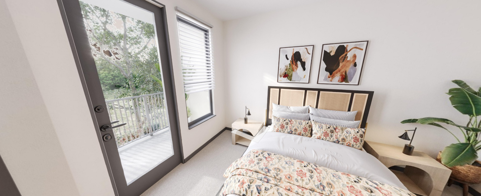 Bedroom at Vela Park in Decatur, GA.