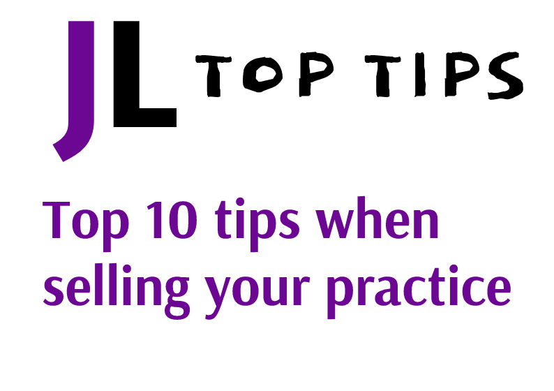 Top 10 tips when selling your practice