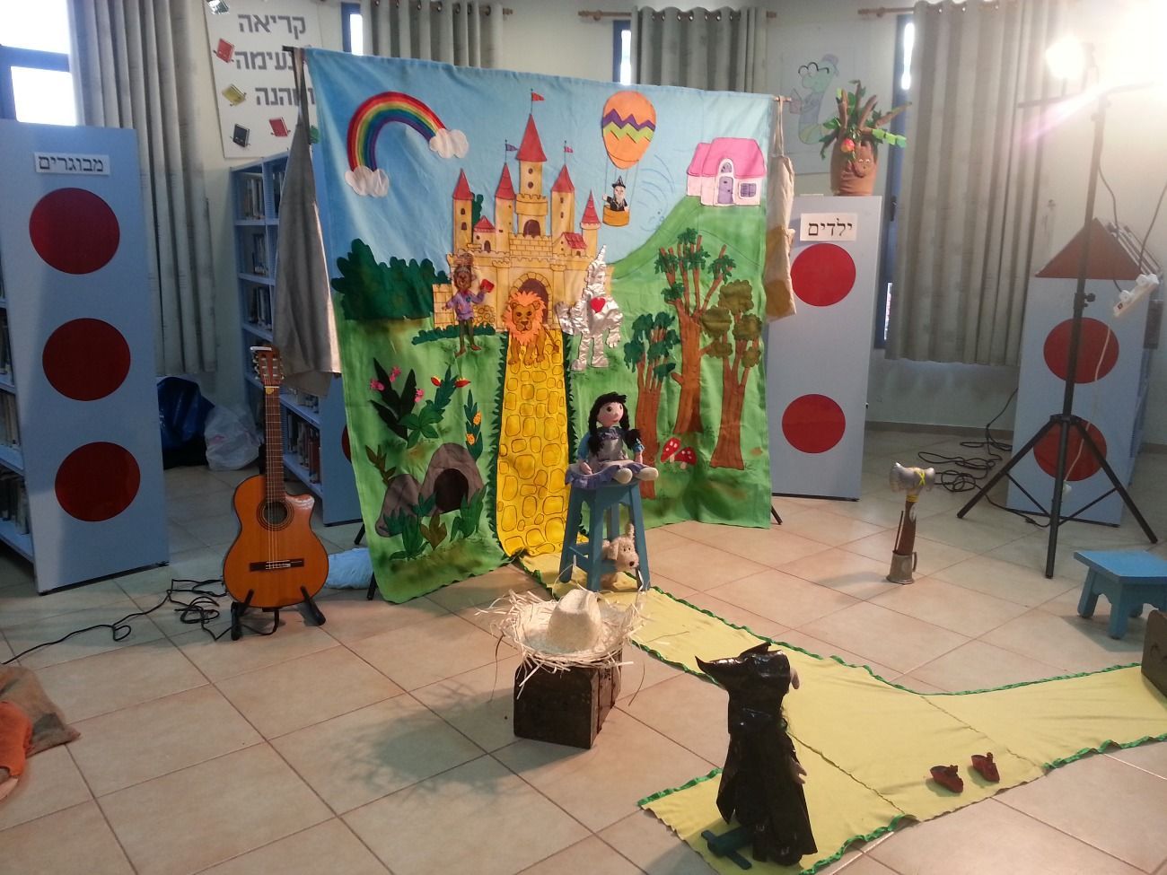 הזמר הנודד בארץ עוץ הצגת שחקן לילדים