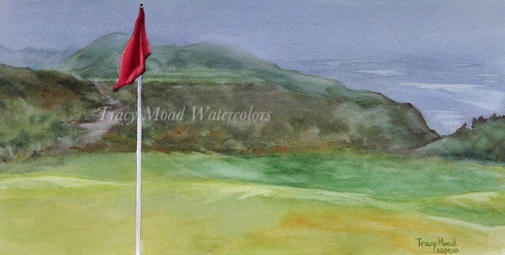 Red Flag Golf Course Green