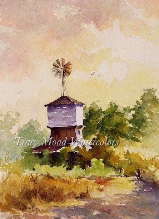 Wilsonville windmill sunset